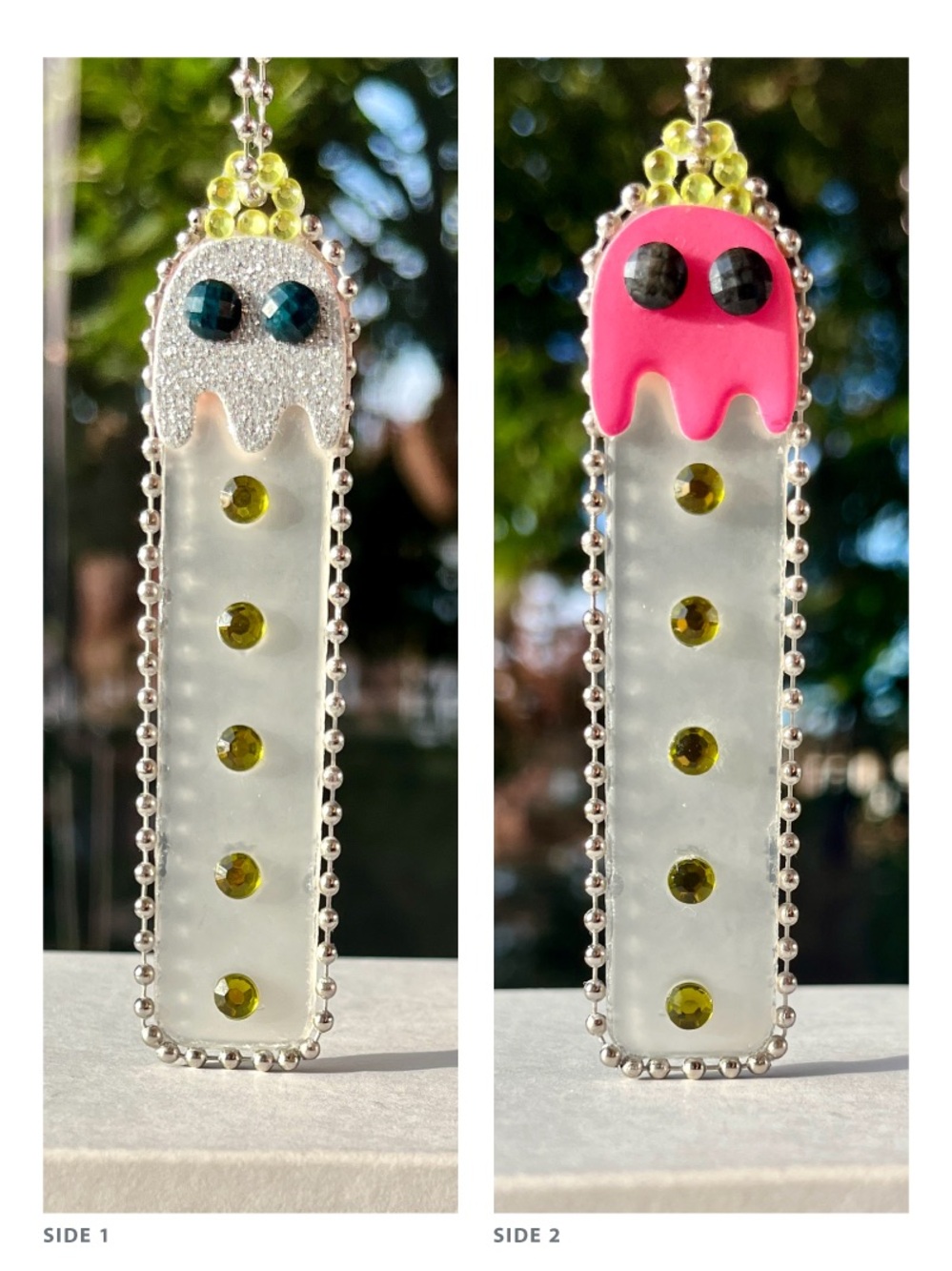 👻 Double-sided Pac-Man Ghost Keychain